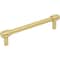 Jeffrey Alexander 128 mm Center-to-Center Brushed Gold Hayworth Cabinet Bar Pull 885-128BG - alternate 1